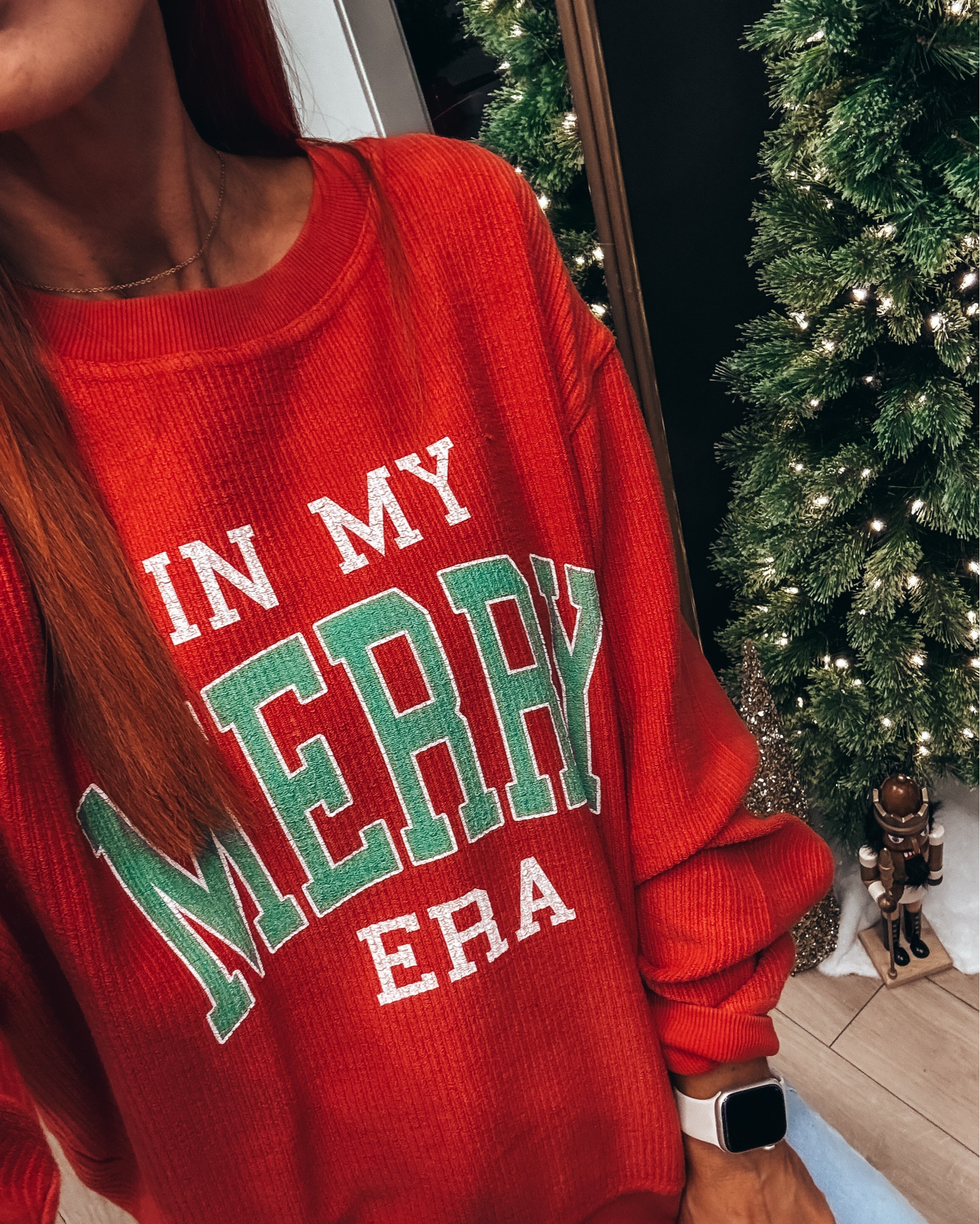 I’m pretty sure I’m always in my Mary era as I’m obsessed with Christmas. I’m also obsessed with this sweatshirt. They are currently buy two for $60. You can mix and match and there are several to choose from. I’m wearing a size small. My jeans are so amazingly soft. They are my favorite brand and they are currently 40% off.

#LTKSaleAlert #LTKHoliday #LTKGiftGuide