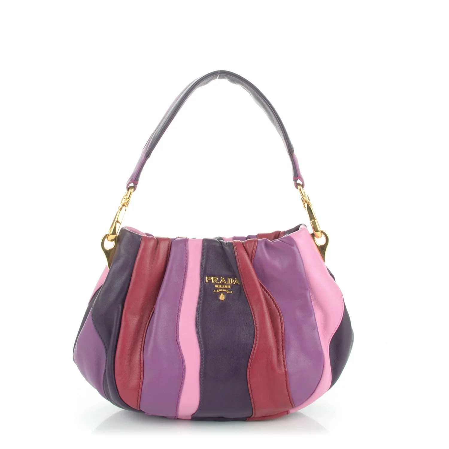 Nappa Trembled Blossoms Stripes Crossbody Ibisco Viola | FASHIONPHILE (US)