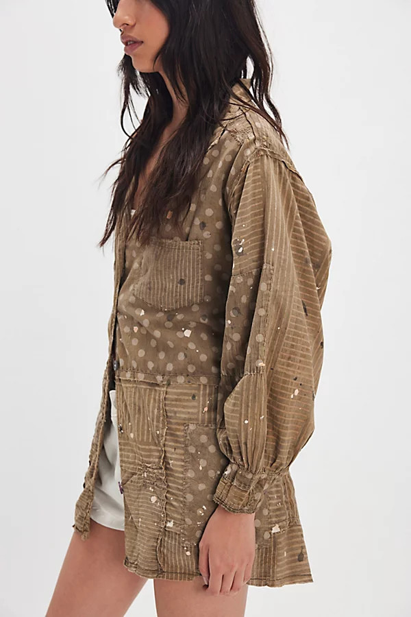 Magnolia Pearl Patchwork Polka Smock Top | Free People (Global - UK&FR Excluded)