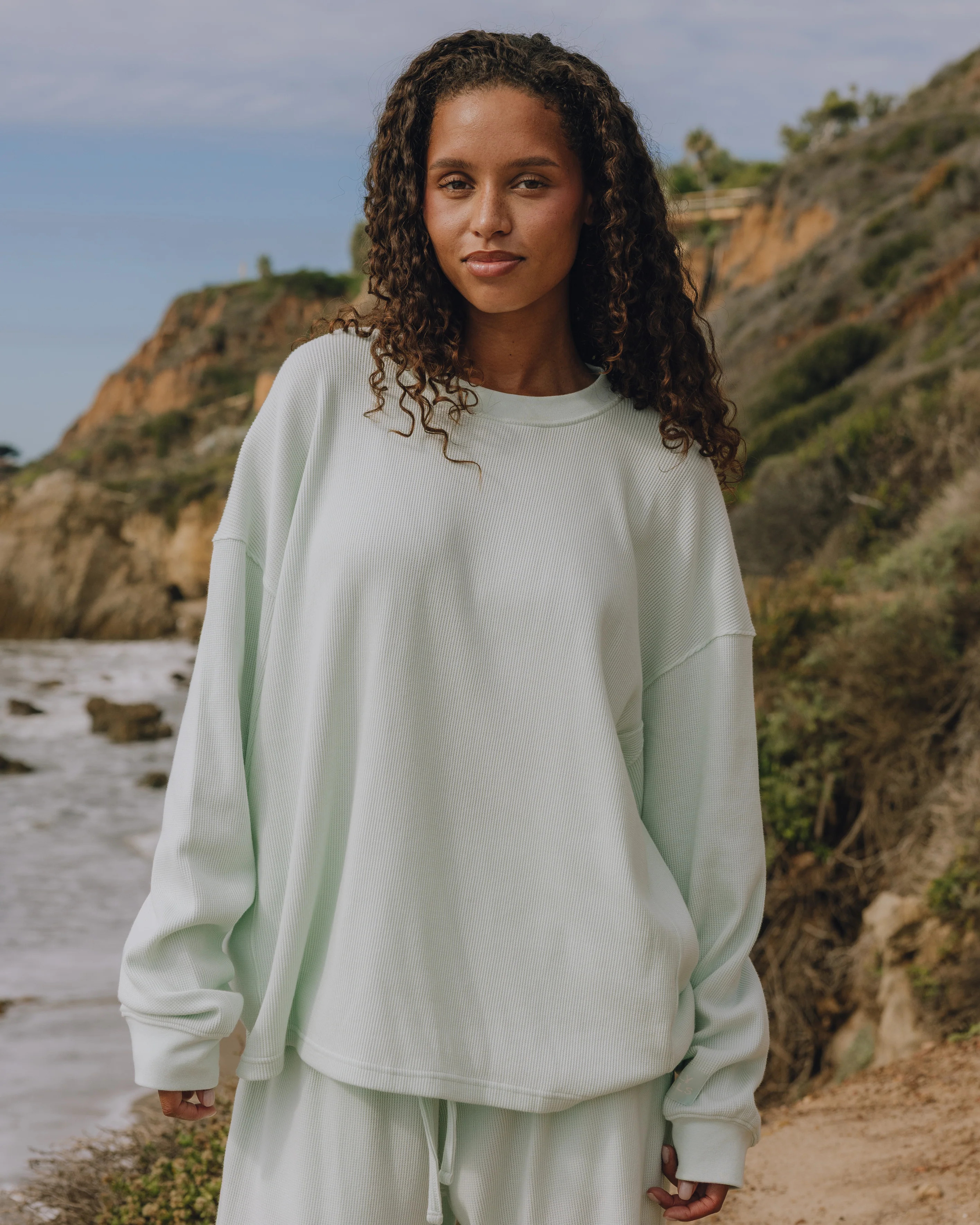 Oversized Sport Thermal - Surf with Monochrome Patch | Daily Drills LLC