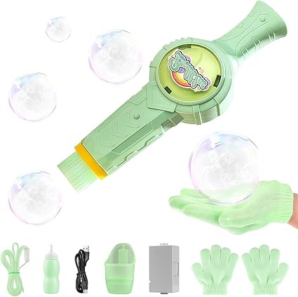 Fog Bubble Machine,Elastic Smoke Bubble Machine,Rechargeable Automatic Smoke Bubble Maker,Colorfu... | Amazon (US)