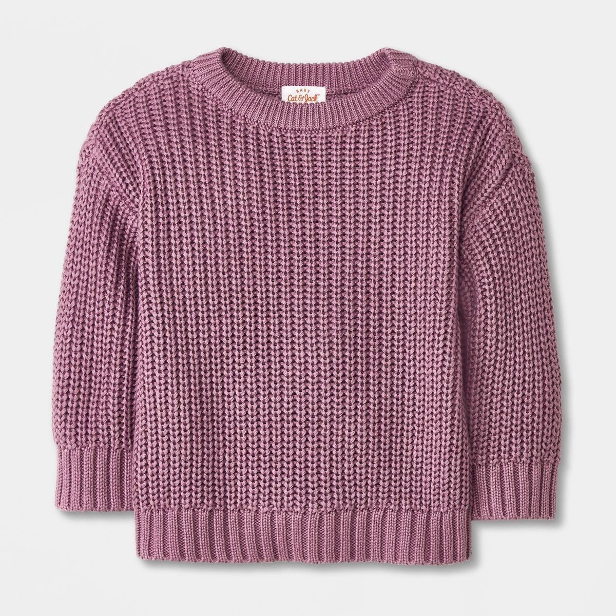 Baby Shaker Pullover Sweater - Cat & Jack™ Purple Newborn | Target