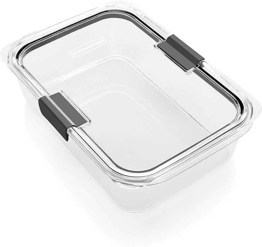 Rubbermaid Brilliance Food Storage Container, Large, 9.6 Cup, Clear 2024351 | Amazon (US)