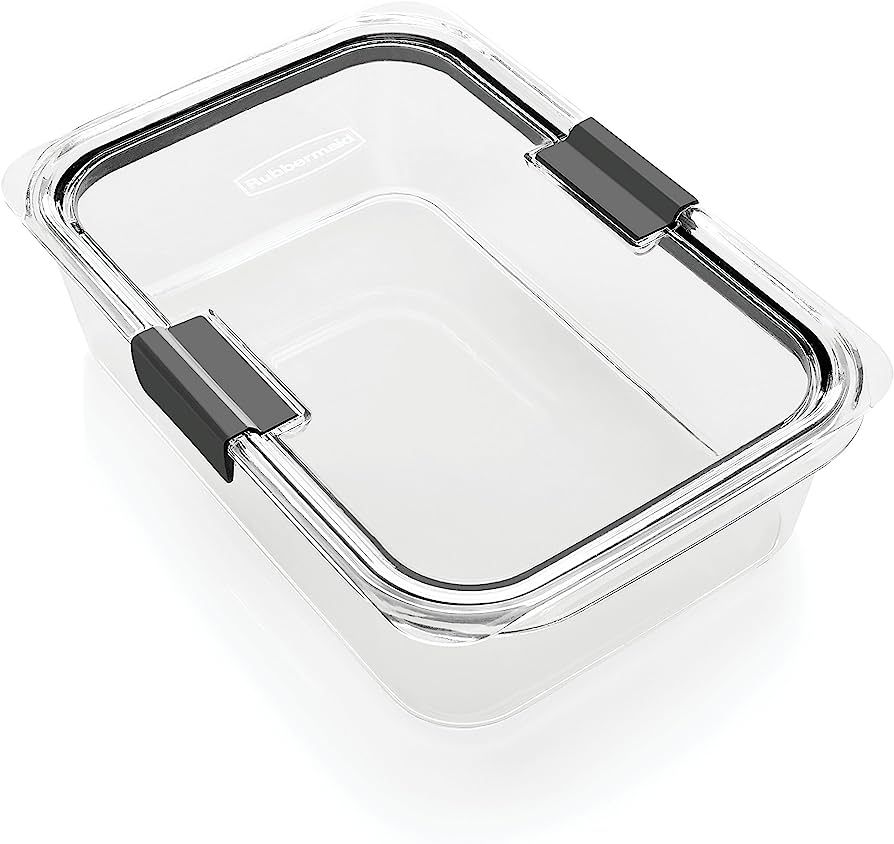 Rubbermaid Brilliance Food Storage Container, Large, 9.6 Cup, Clear 2024351 | Amazon (US)