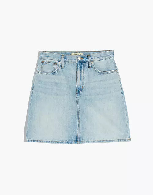 Denim High-Waist Straight Mini Skirt in Fitzgerald Wash | Madewell