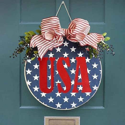 4th of July Decorations for Home,Handcrafted Patriotic Independence Day Wooden Listed Ornament,fo... | Amazon (US)