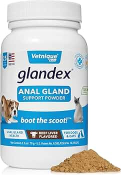 Glandex Dog & Cat Anal Gland Sac Fiber Supplement Powder with Pumpkin, Digestive Enzymes & Probio... | Amazon (US)