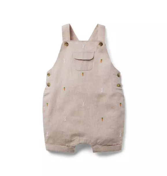 Baby Embroidered Bunny Overall | Janie and Jack