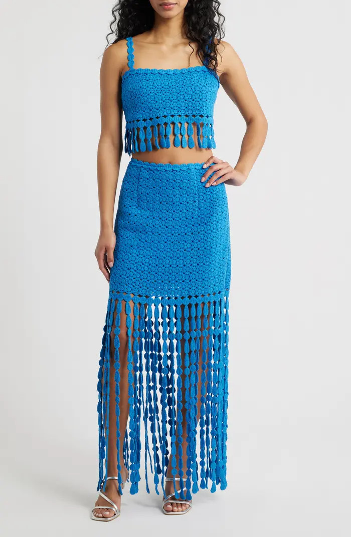 Elie Two-Piece Fringe Dress | Nordstrom