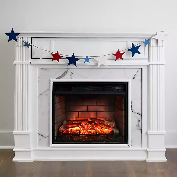 Red White and Blue Wood Stars Banner | Kirkland's Home