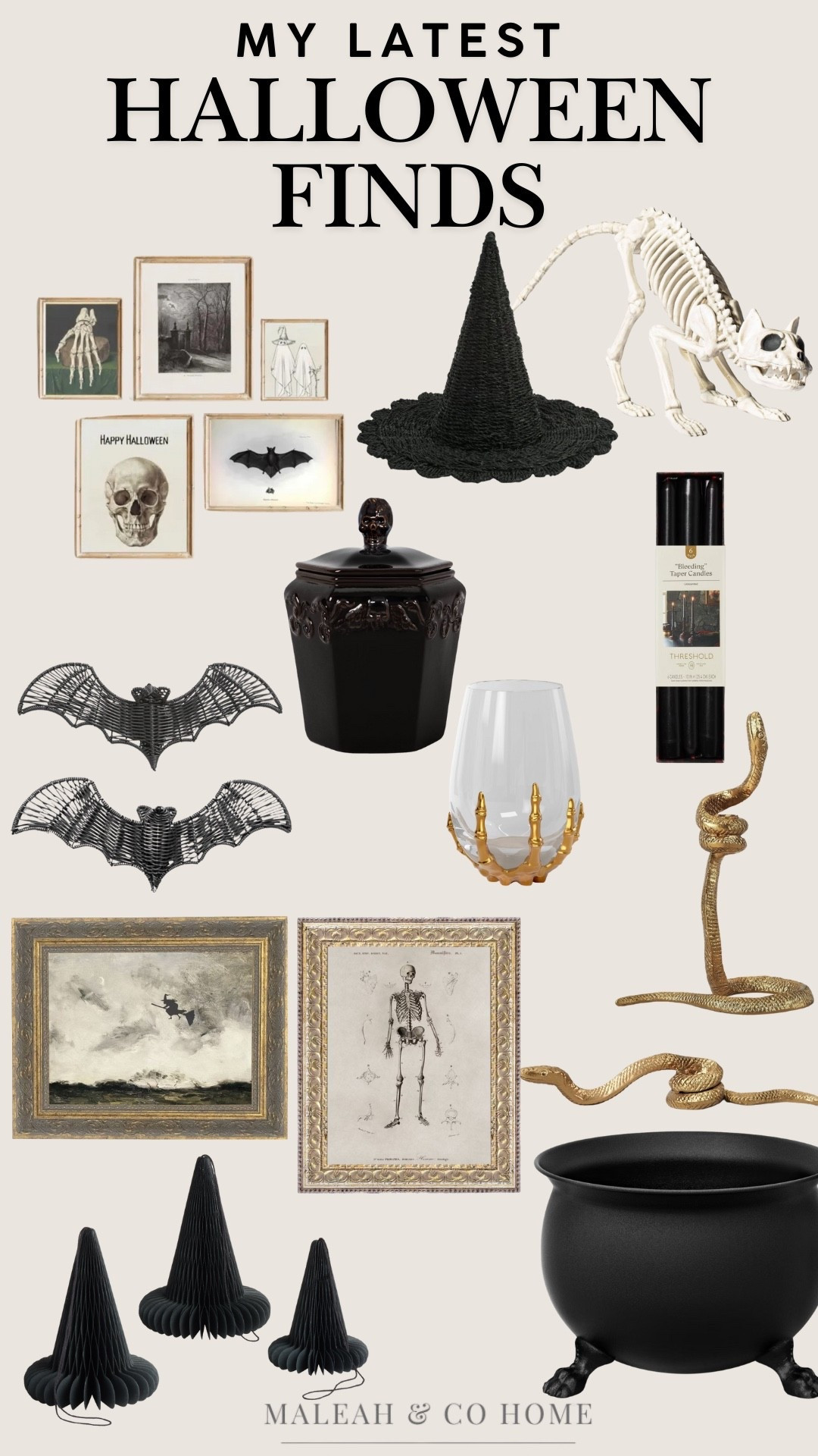 Spooky season is here 👻 and I rounded up the best Halloween home decor finds from Target, Amazon + more! From witch hats and Halloween wall art to skeleton cats, black cauldrons, bats, and spooky taper candles—these are the perfect pieces to make your home festive without breaking the bank.

Whether you love vintage-inspired Halloween decor, modern spooky accents, or just want a few budget-friendly Halloween decorations, I’ve got you covered. 🎃

#LTKFindsUnder50 #LTKHome #LTKSeasonal