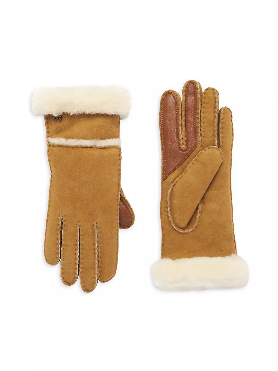 Seamed Sheepskin Tech Gloves | Saks Fifth Avenue