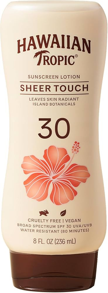 Hawaiian Tropic Sheer Touch Ultra Radiance Lotion Sunscreen SPF 30, 8oz | Hawaiian Tropic Sunscre... | Amazon (US)