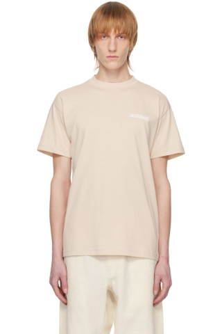 Jacquemus - Beige 'Le T-Shirt Jacquemus' T-Shirt | SSENSE