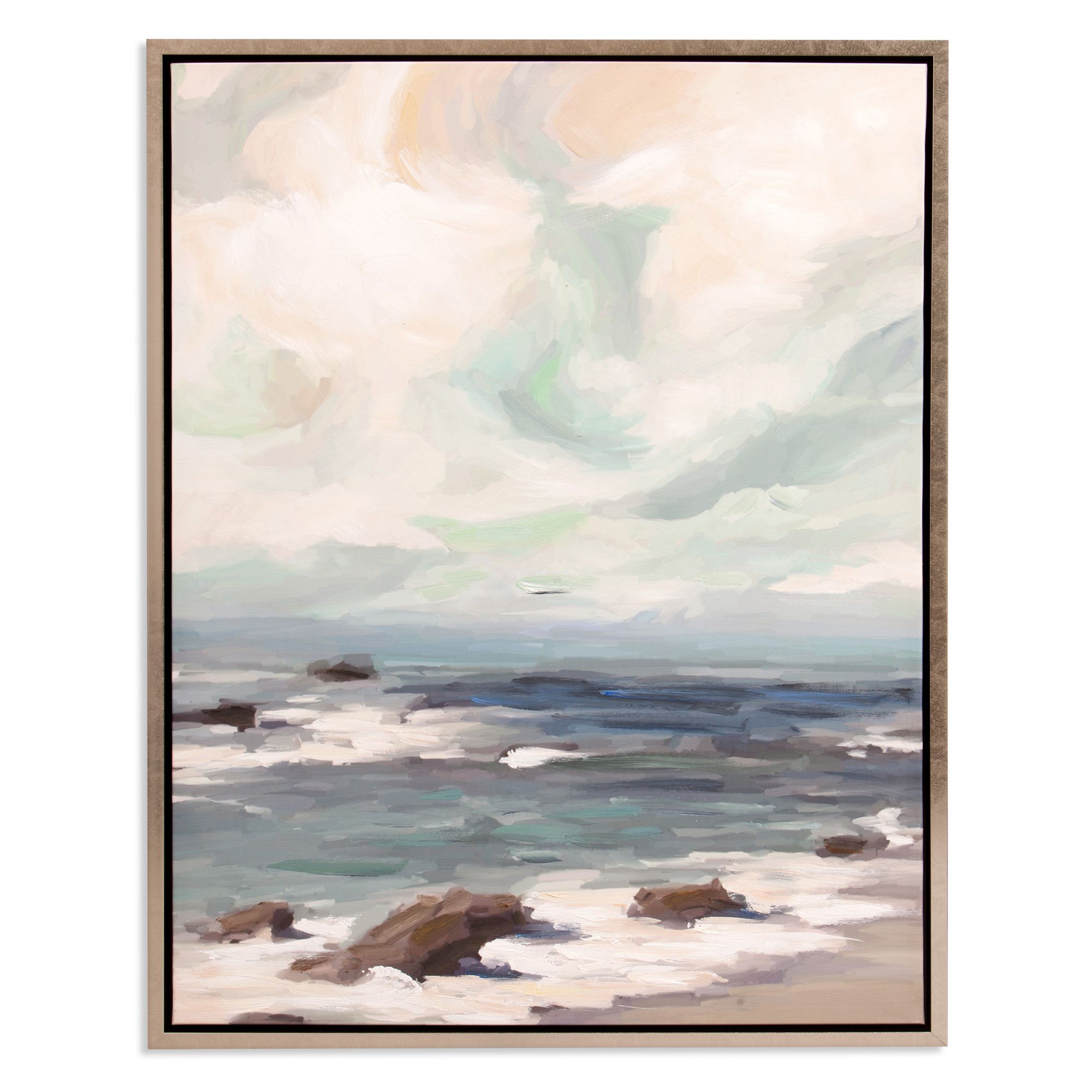 Patton Wall Decor Stormy Shore Coastal Framed Canvas Art | Walmart (US)