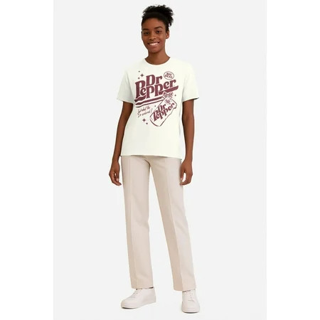 Dr Pepper Women s Graphic Tee with Short Sleeves Sizes XXS-XXL | Walmart (US)