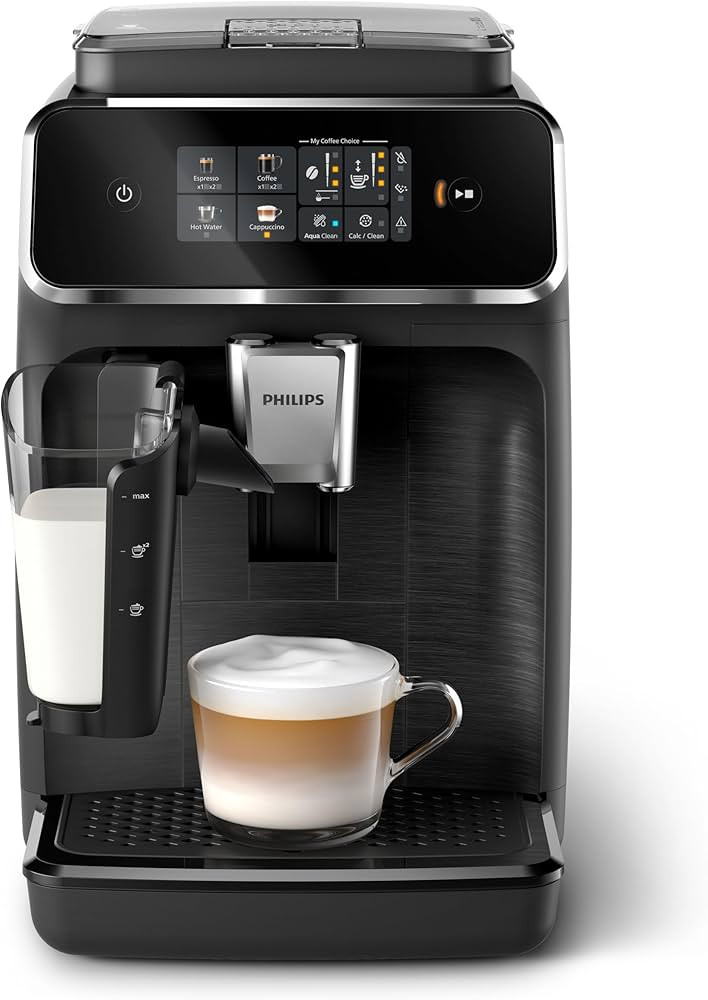 PHILIPS 2300 Series Kaffeevollautomat - 4 Getränke, Modernes Farb-Touchscreen-Display, LatteGo-M... | Amazon (DE)