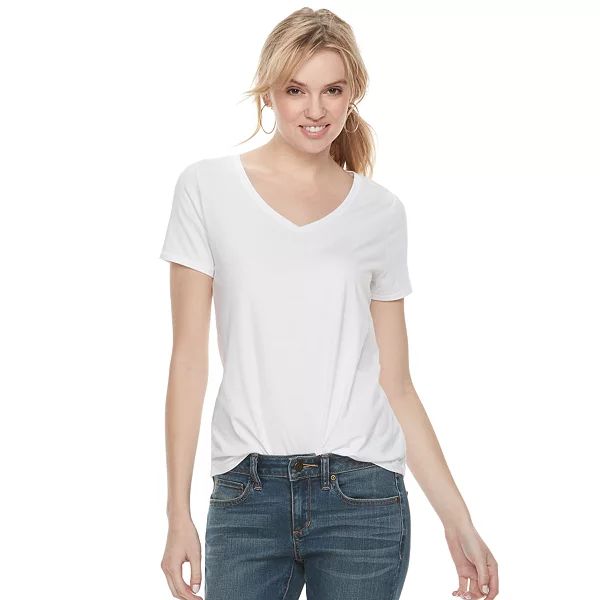 Women's Sonoma Goods For Life® Essential V-Neck Tee | Kohl's