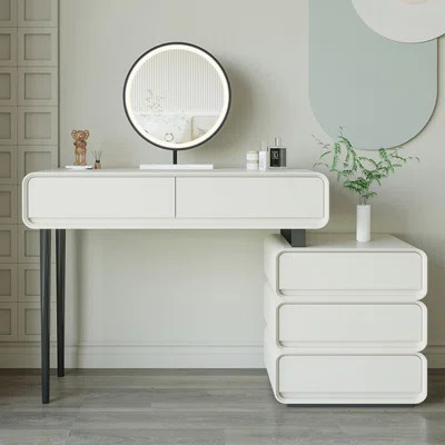 Makeup Vanity with Light mirror,5 drawers | Wayfair North America