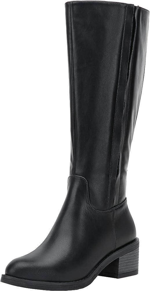 Jeossy Women's 9661 Knee High Boots | Riding High Boots with Inner Zipper and Side Hidden Elastic... | Amazon (US)