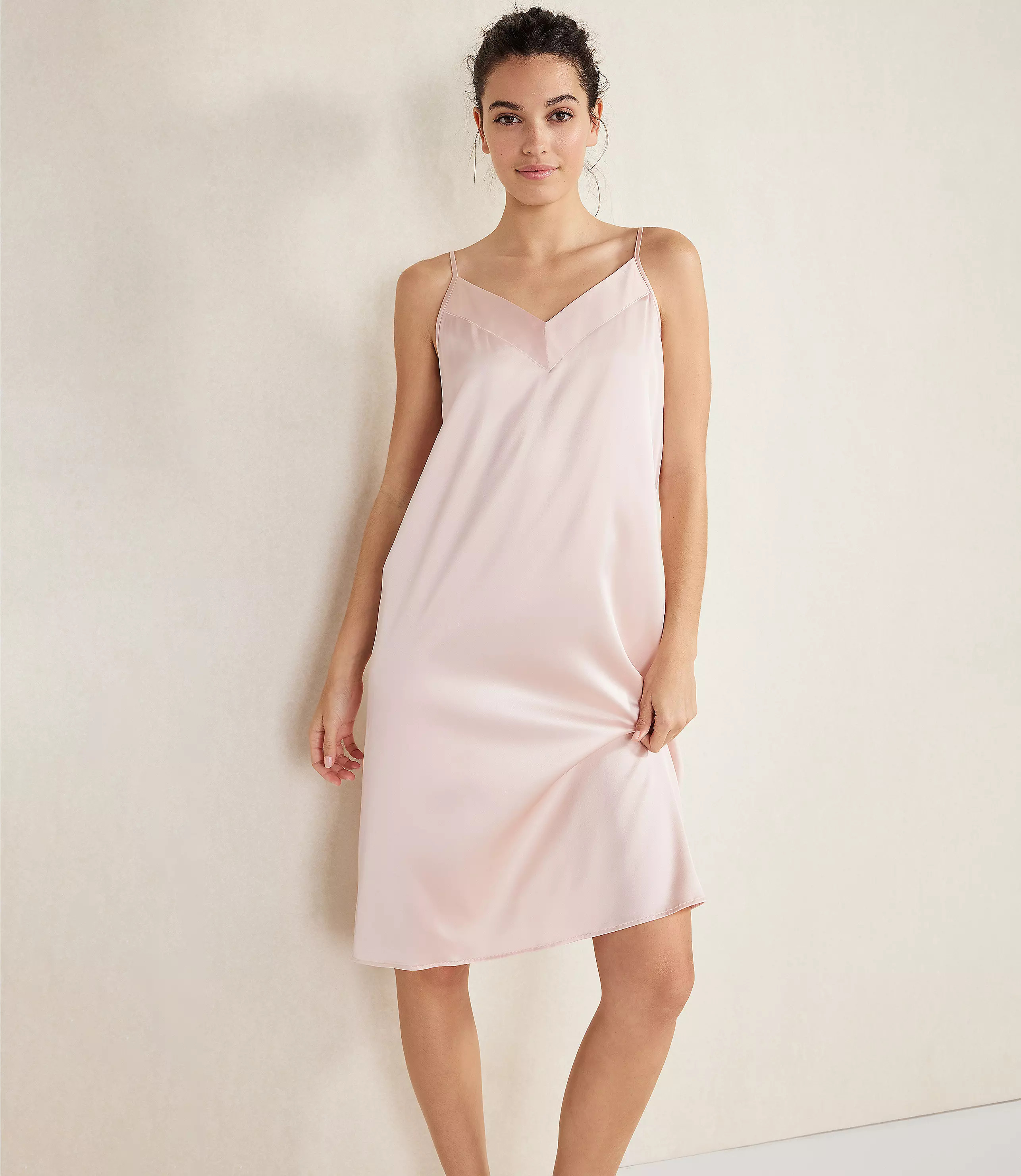 Haven Well Within Washable Silk Double V Chemise | LOFT