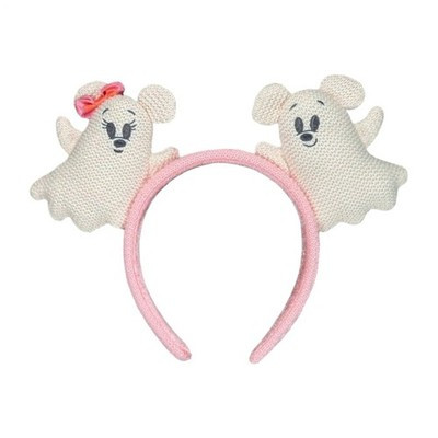 2025 Disney Parks Halloween Ghost Mickey And Minnie Mouse Ear Headband NEW | eBay US