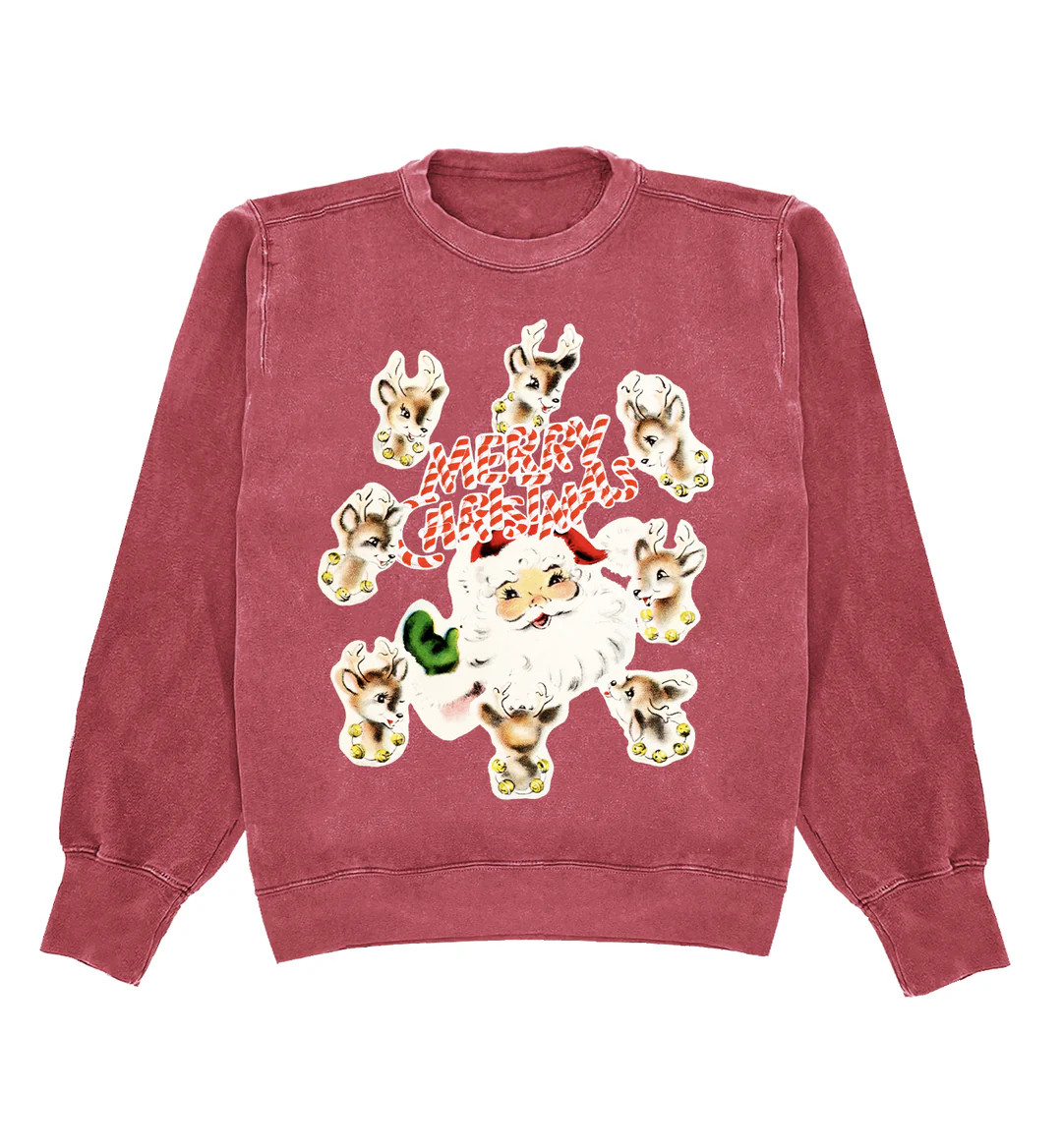 Santa's Reindeer Crewneck | Shop Kristin Jones