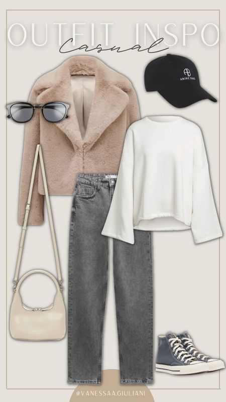 Add a faux fur coat for this trendy Casual outfit look.

#LTKstyletip #LTKshoecrush #LTKSeasonal