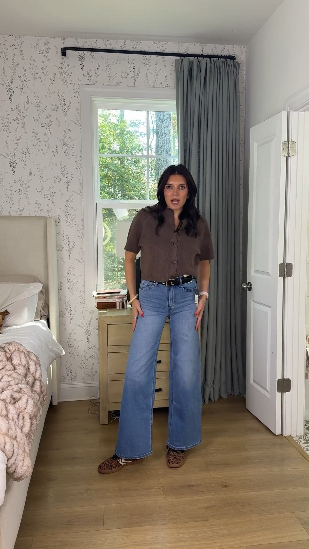 New target arrivals!! Small in short sleeve cardigan. 4 in jeans. I’m 5’7” 

#LTKFindsUnder50 #LTKTall #LTKOver40