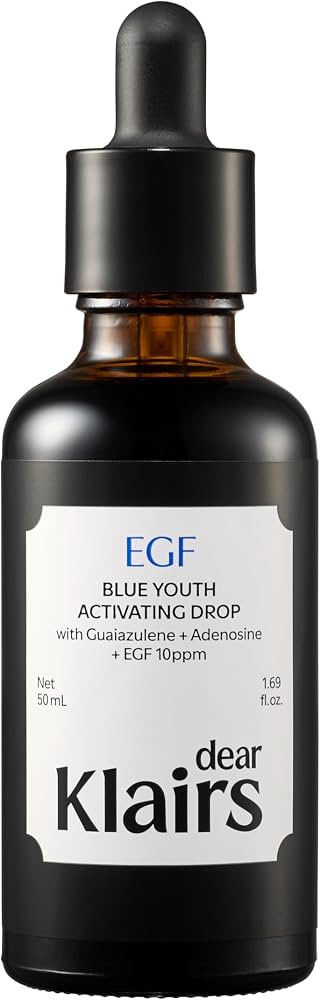 DearKlairs Korean EGF Serum – Blue Youth Activating Drop with EGF Peptides and Guaiazulene, Rep... | Amazon (US)