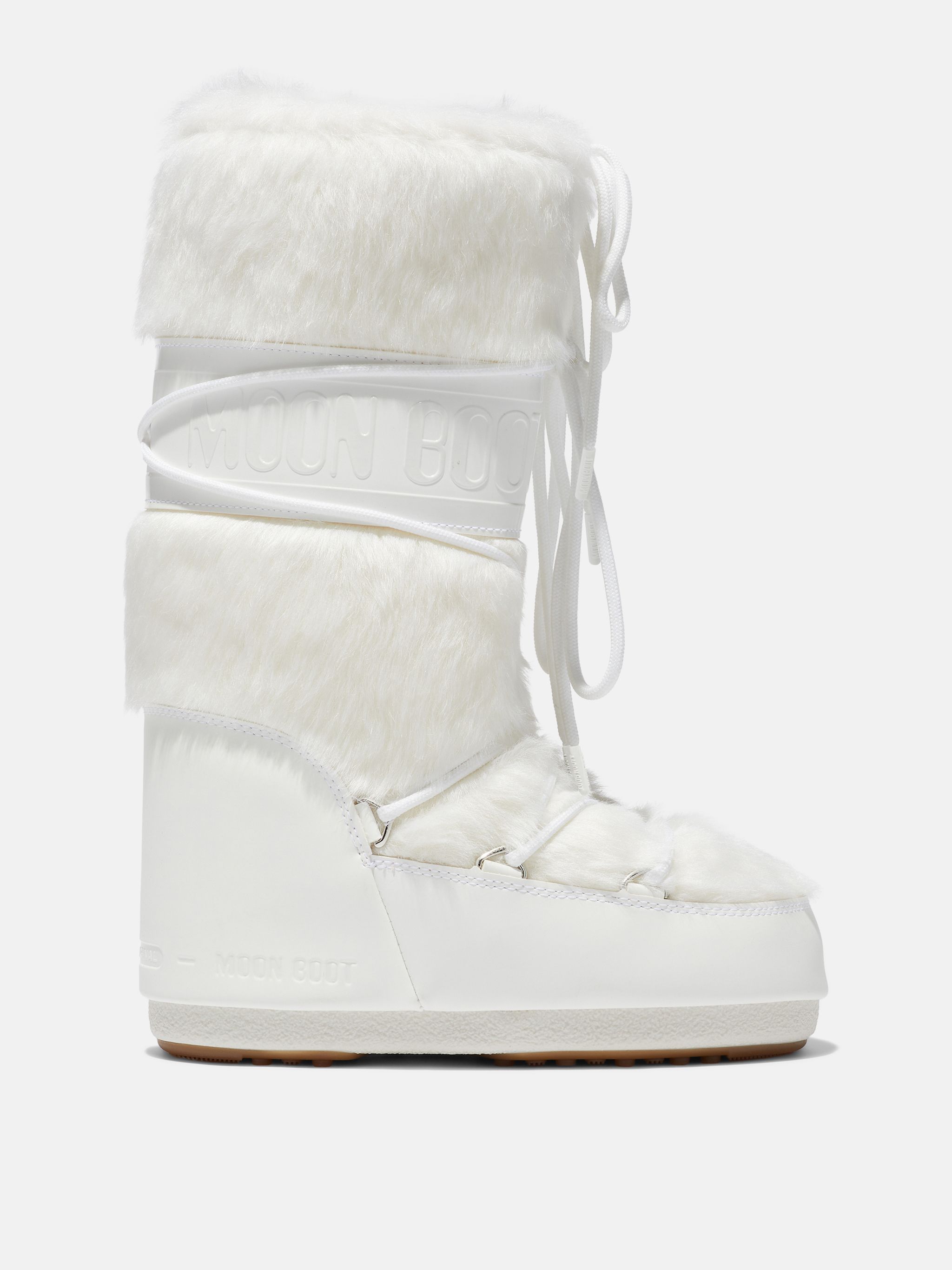 ICON WHITE FAUX-FUR BOOTS | moon_boot