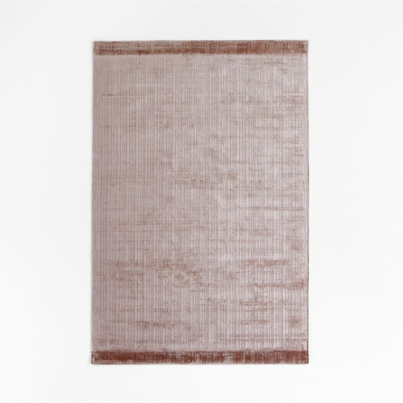Viscose Grid Light Purple Kids Area Rug 5x8 | Crate & Kids | Crate & Barrel
