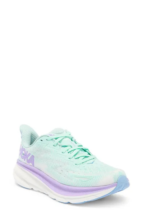 HOKA Clifton 9 Running Shoe in Sunlit Ocean/Lilac Mist at Nordstrom, Size 6.5 | Nordstrom