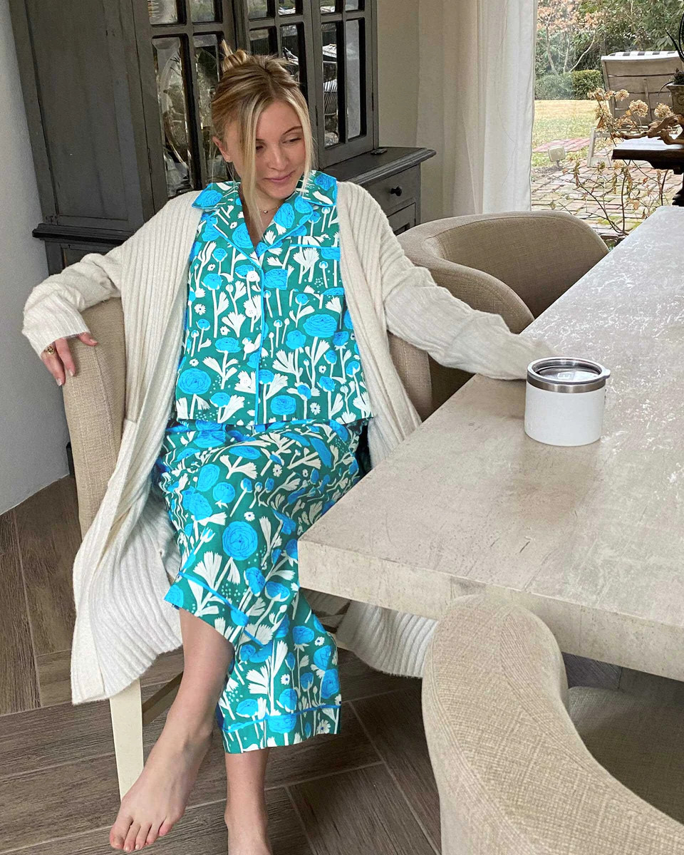 Over The Cotton Moon Pajama Set - Ranunculus | MERSEA