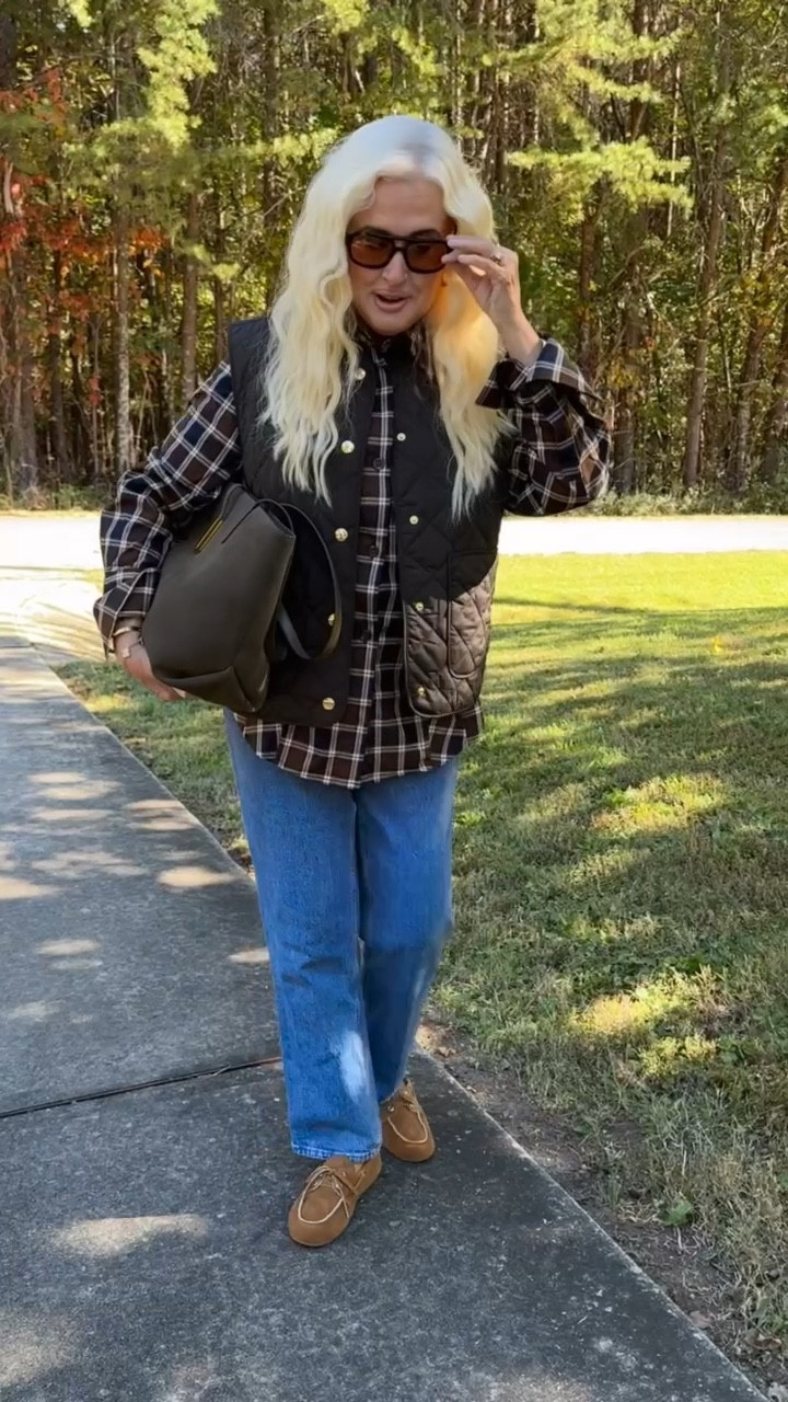 Weekend city break vibes 🍂✨ Off to shoot some fresh Fall fashion content in the city — comfy, casual, but pulled-together. My travel uniform? Mid-wash denim, suede loafers, and a cozy brown plaid shirt — effortless, polished, and perfect for exploring in style. Stay tuned for my mini travel vlog packed with outfit inspo, coffee stops, and fall city charm! ☕👜

🎥 Save & follow for more casual luxe style ideas, city outfit inspiration, and fall travel looks for women 40+.

#CityBreakStyle #FallFashionInspo #WeekendInTheCity #FallOutfitIdeas #CityStyleGuide #EffortlessChic #TravelVlog #PrettyAndPolishedOver40 #FallStyleForWomen #MinimalistLuxuryStyle #ComfyChic #OOTDInspo #FallFashion2025 #CasualLuxury #WhatIWore #FallTravelLooks #WomenOver40Style #AutumnOOTD #StreetStyleVibes #LTKFallFashion

#LTKFindsUnder100 #LTKSeasonal #LTKOver40