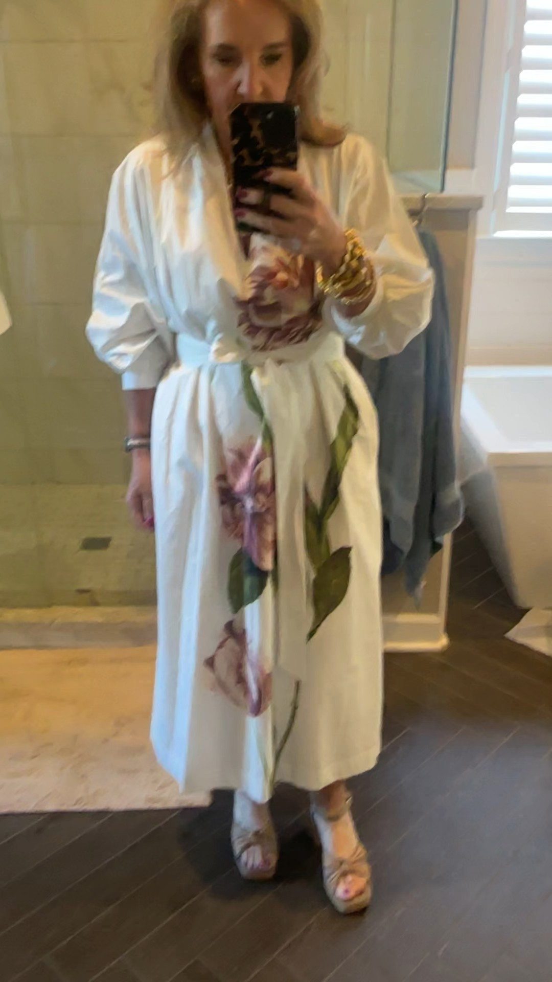 The prettiest unique. Cotton dress. Fully lined. Of course anthro! Wearing size medium petite. Would def recommend sizing down. 

Shoes are very comfy! And incredible deal. 

Julie Vos gold and pearl jewelry Mother’s Day gifts! 


Spring dress Anthropologie dress 

#LTKOver40 #LTKWatchNow #LTKSeasonal