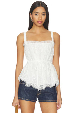 Leanna Top in Ivory | Revolve Clothing (Global)