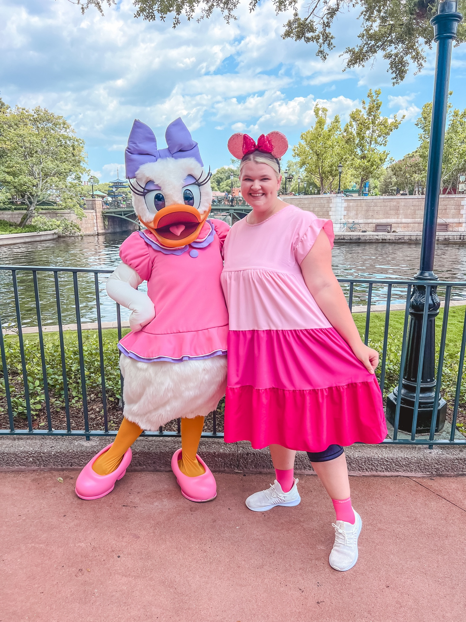 Disney with Daisy! Wearing 2x in dress