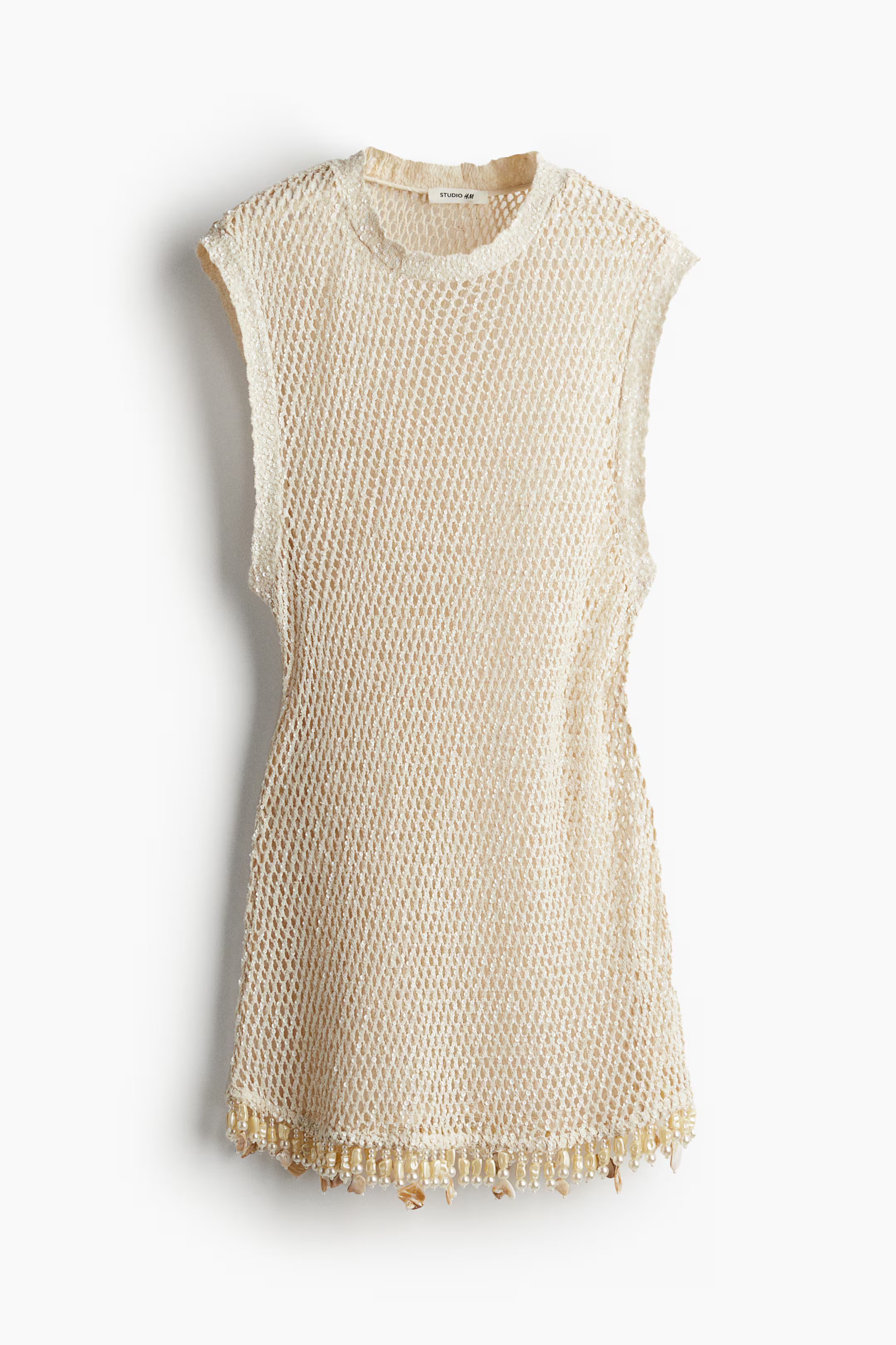 Embellished Mesh-knit Mini Dress | H&M (US + CA)