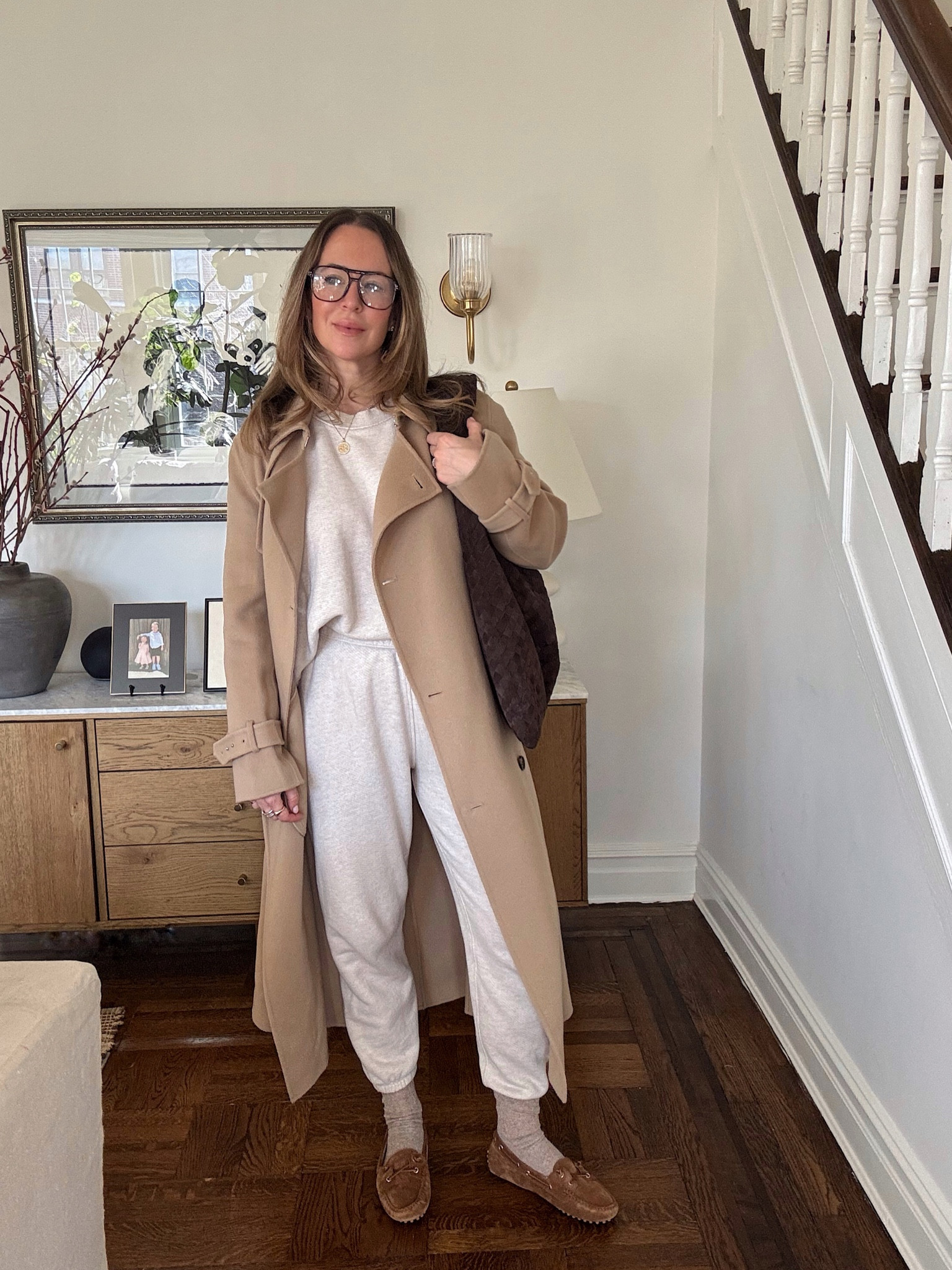 Early school drop-off. Wearing a M in everything. 

Jenni Kayne
Boat Shoes
Bottega Hop Bag


#LTKSeasonal #LTKOver40