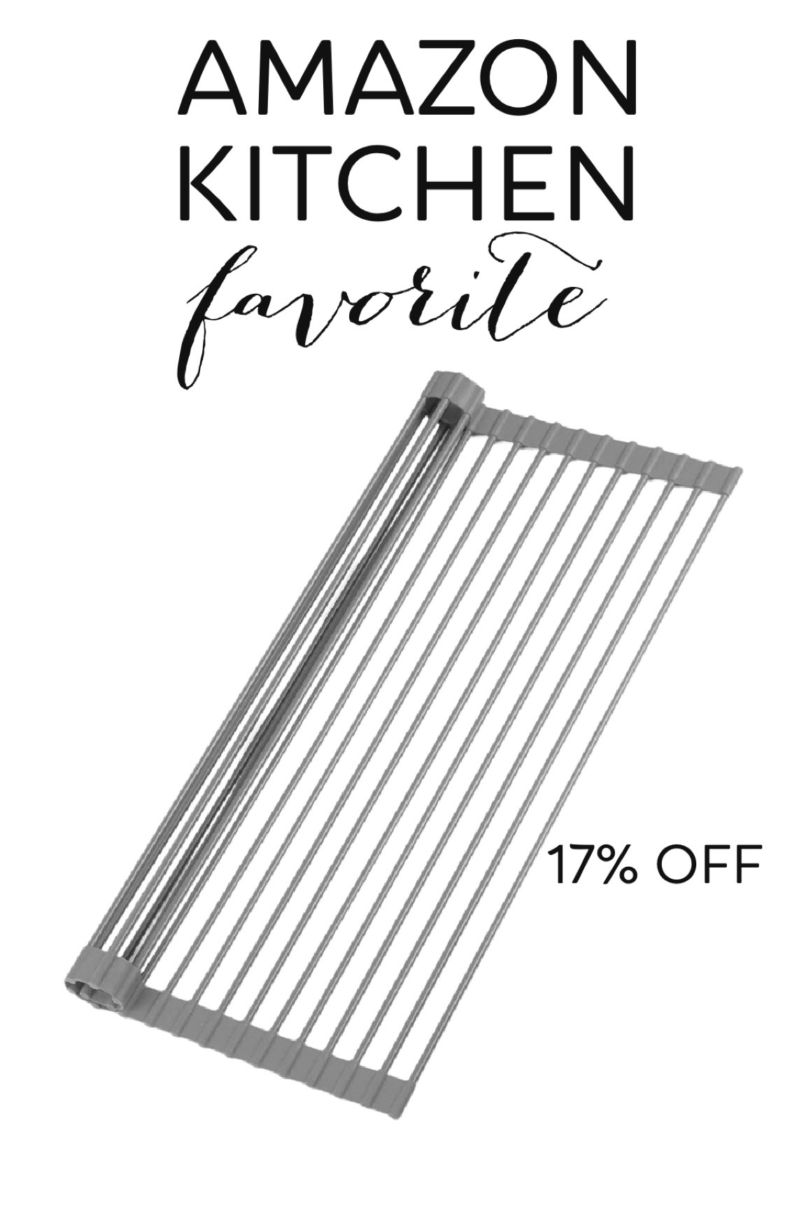 This is hands-down, one of the best things I’ve ever purchased off of Amazon. I’ve had it for a year now and use it all day every day in my kitchen. The inside is stainless steel, so it’s very strong and the outside is coated in rubber so your countertops stay safe. On major sale right now and ready to ship.

#Amazon #FoundItOnAmazon #AmazonKitchen #KitchenGadget #AmazonKitchenGadget #DryingRack #AmazonDryingRack #AmazonSale 

#LTKFind #LTKsalealert #LTKhome