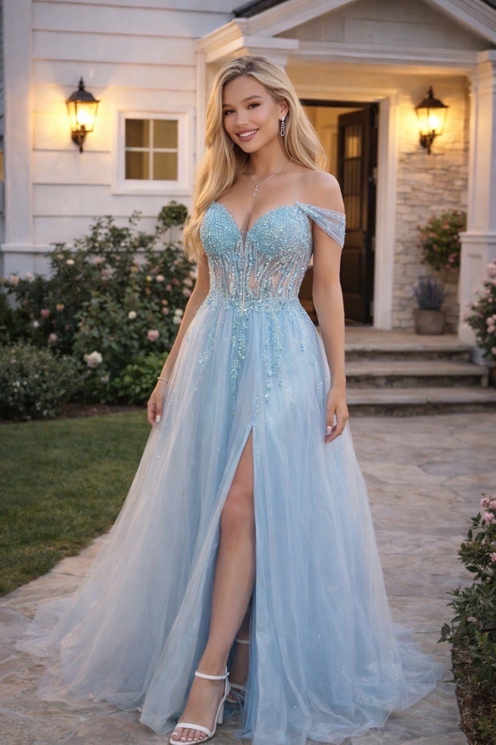 ✨ Dreamy Blue Prom Dress Moment ✨

An icy blue prom dress that looks straight out of a fairytale ✨ This elegant off-the-shoulder gown features sparkling beadwork, a sheer corset bodice, and a soft tulle skirt that flows beautifully for prom night, formal dances, or any magical evening event. Perfect for anyone wanting that Cinderella-core, main-character energy 💙

#promdress #prominspo #bluepromdress #formalwear #eveninggown #promstyle #fairytalefashion #sparklydress #teenfashion #specialoccasiondress 

 