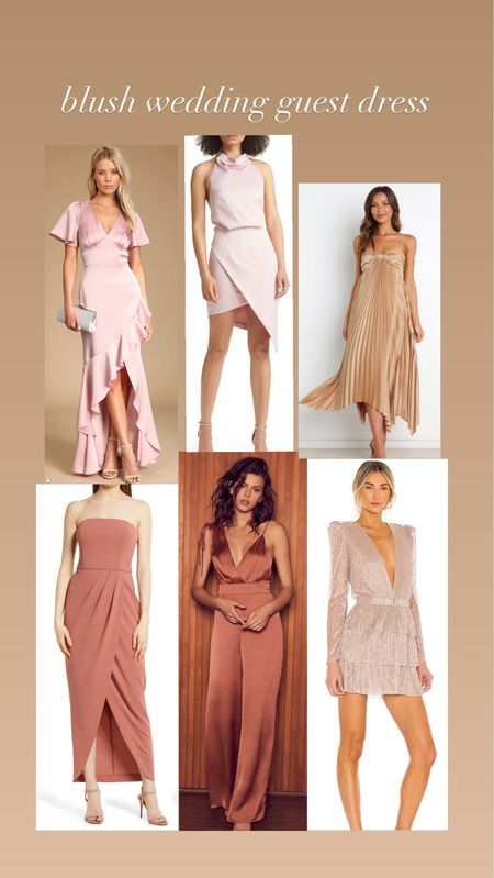 Wedding guest dress ideas. Loving all the blush colors for spring! 

#LTKstyletip #LTKwedding #LTKunder100