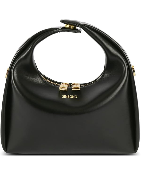 SINBONO Women Top Handle Handbag, Medium Vienna Vegan Leather Designer Small Purse with Crossbody... | Amazon (US)