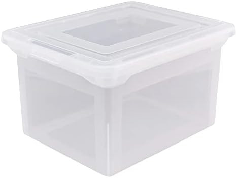 Office Depot® Brand Letter And Legal File Tote, 18"L x 14 1/4"W x 10 7/8"H, Clear | Amazon (US)