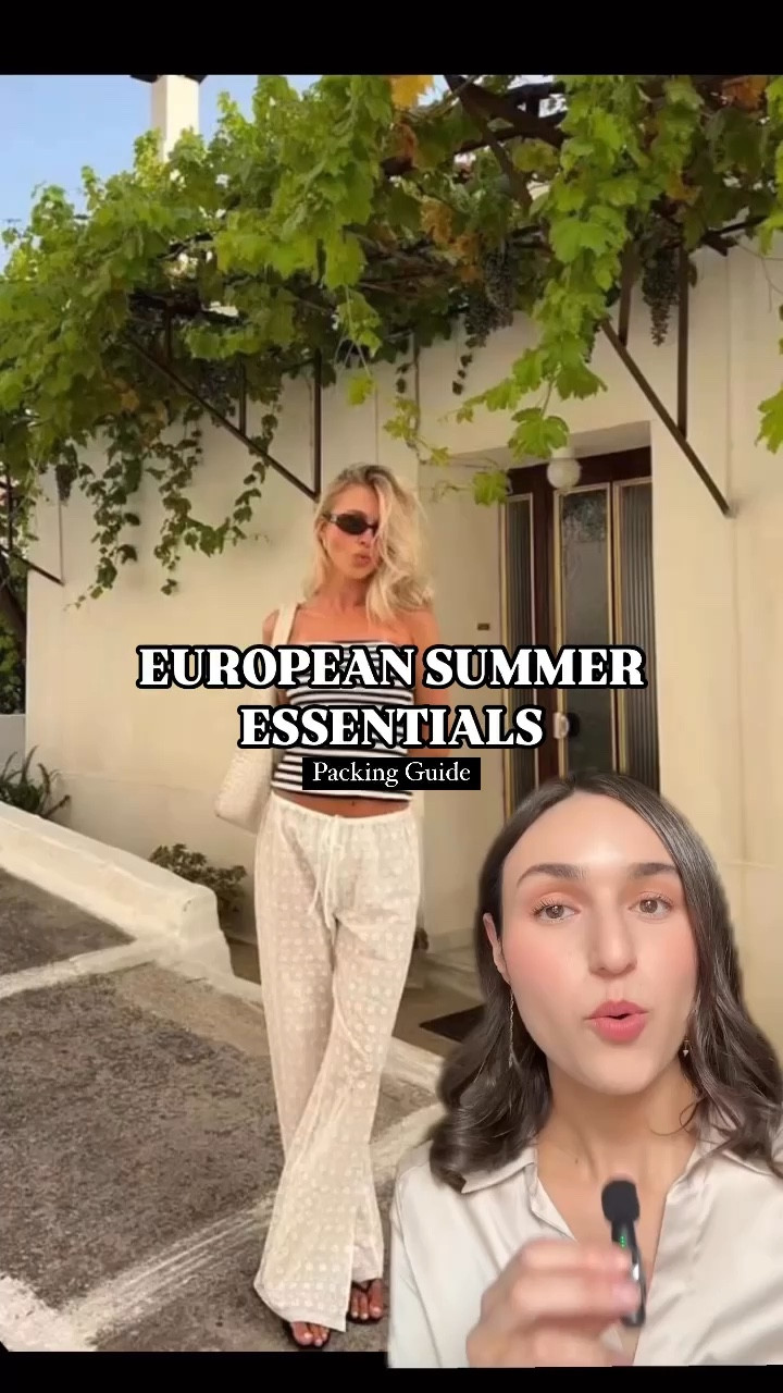 What to pack for a European summer vacation 🧳 