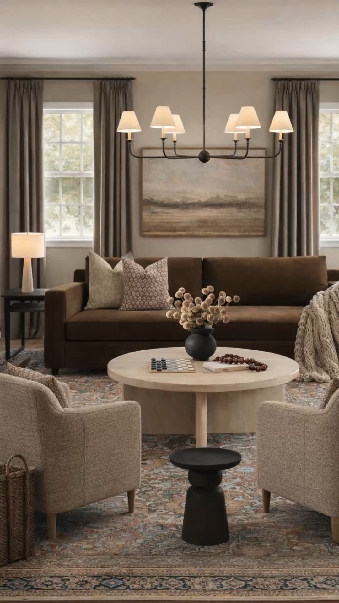 Cozy living room decor ideas, living room design, home decor, living room inspiration, coffee table, sofa, accent chairs, living room rug #livingroom

#LTKHome #LTKSaleAlert