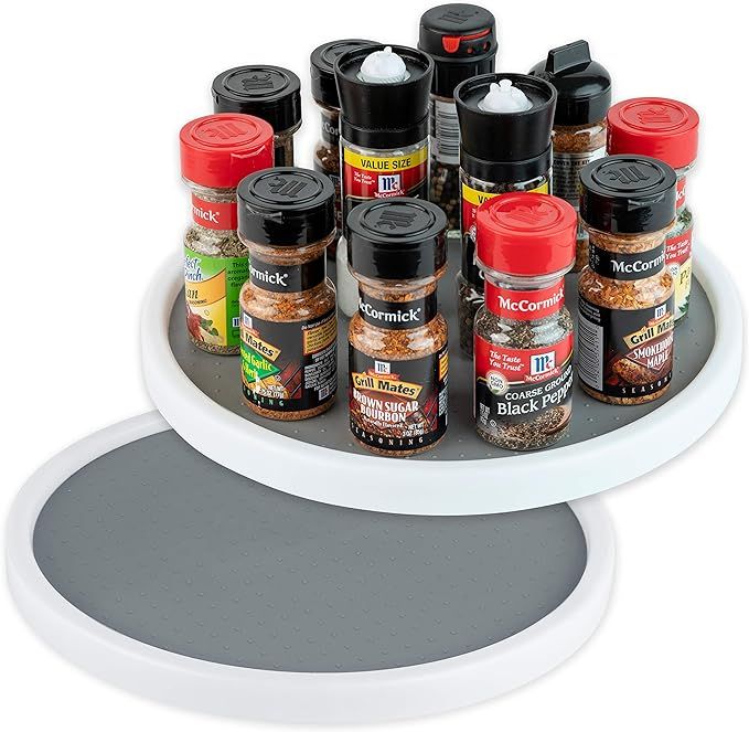 Homeries Lazy Susan Turntable (12 Inches) - Single Round Rotating Kitchen Spice Organizer for Cab... | Amazon (US)