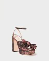 Natalia Floral Platform Bow Heel | Loeffler Randall