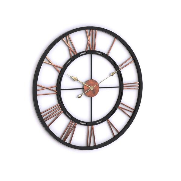 Porch & Den Wayland Aged Copper and Black Wall Clock | Bed Bath & Beyond